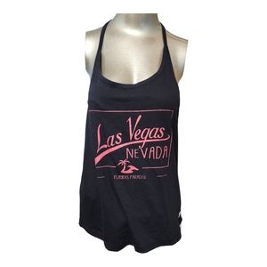 Lagaci black Las Vegas backless tank top collection